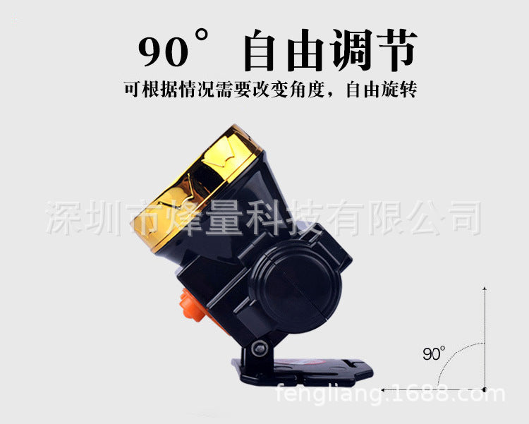 LED Mini Long-Range Strong Light Rechargeable Headlight Outdoor Fishing Lithium Battery Lighting Head Wear Cutting Glue Cutting Vegetable Flashlight