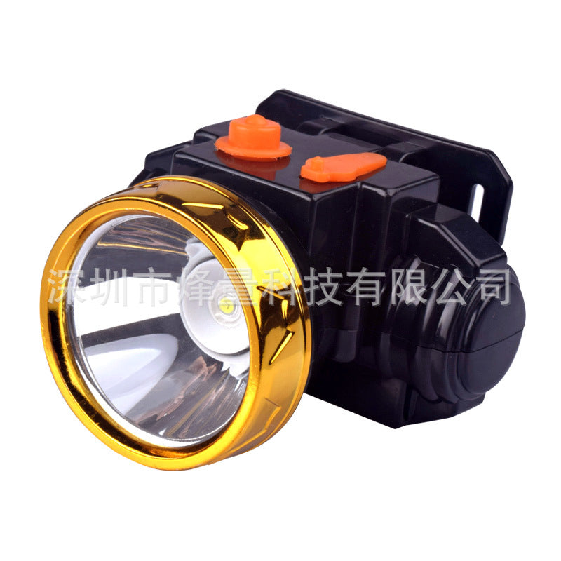 LED Mini Long-Range Strong Light Rechargeable Headlight Outdoor Fishing Lithium Battery Lighting Head Wear Cutting Glue Cutting Vegetable Flashlight