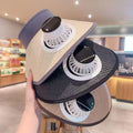 Internet Celebrity Popular Shawl Straw Mat Men's Woven Solar Fan Cap Rechargeable Face Covering Adult Spot Riding Electric