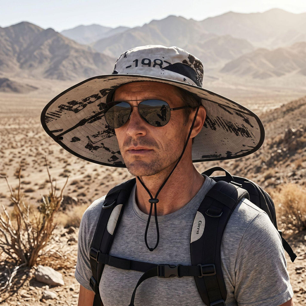 Summer New 15cm Big Brim Hat Men's Outdoor Sun Protection Hat Sun Hat Fishing Hat Mountaineering Fisherman