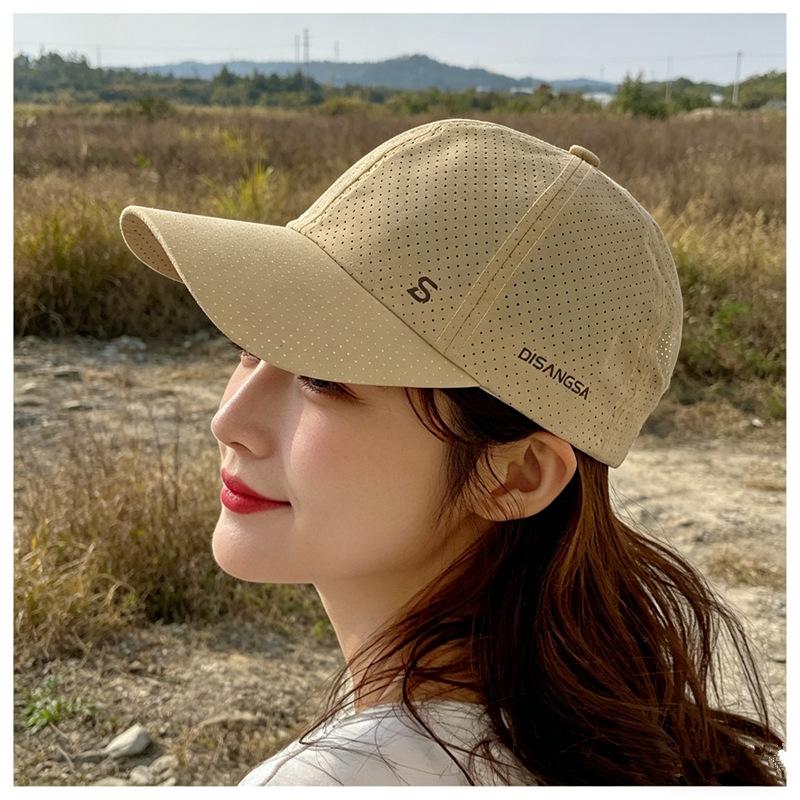 New Summer Quick-Drying Running Mesh Breathable Peaked Cap Outdoor Men's and Women's Same Sports Fashion Sun Protection Baseball Cap