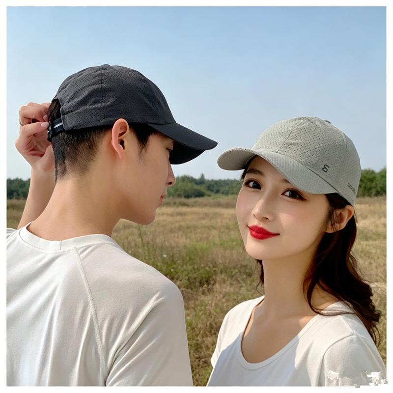New Summer Quick-Drying Running Mesh Breathable Peaked Cap Outdoor Men's and Women's Same Sports Fashion Sun Protection Baseball Cap