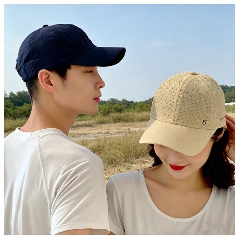 New Summer Quick-Drying Running Mesh Breathable Peaked Cap Outdoor Men's and Women's Same Sports Fashion Sun Protection Baseball Cap