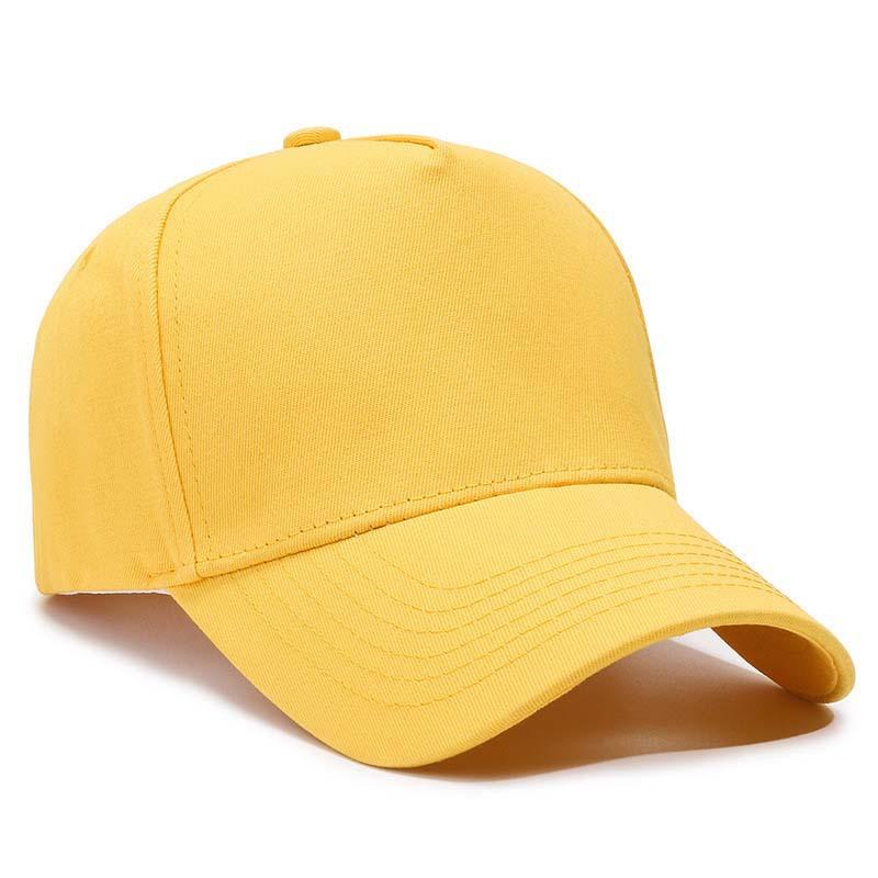 Summer Sun Protection Hat Solid Color Hard Top 5 Pieces Peaked Cap Men's Outdoor Light Board Fixed Logo Sun Protection Baseball Cap Non-Retail
