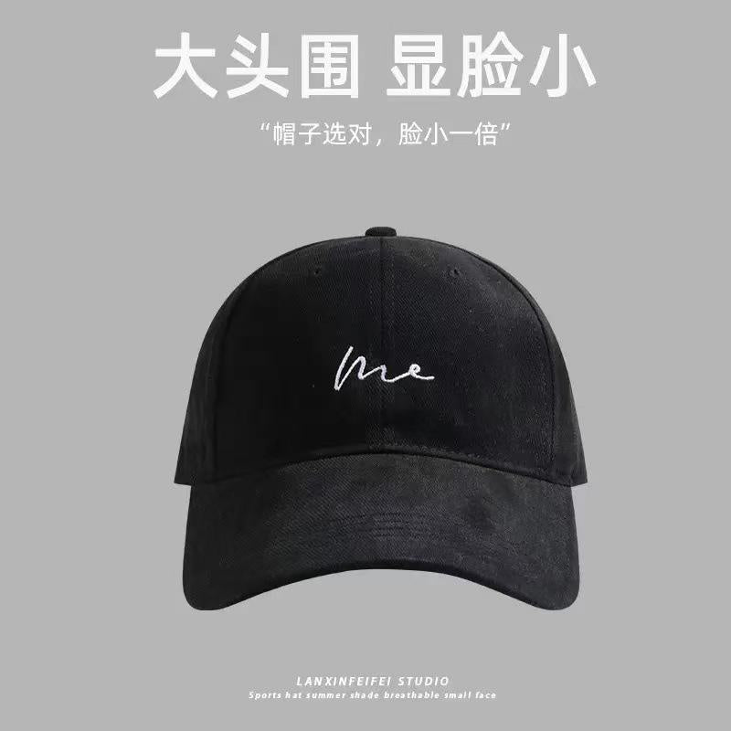 Big Head Hat Women's Baseball Cap Ins Trendy Face-Looking Small 2026 New Deep Top Wide Brim Brushed Men's Peaked Cap