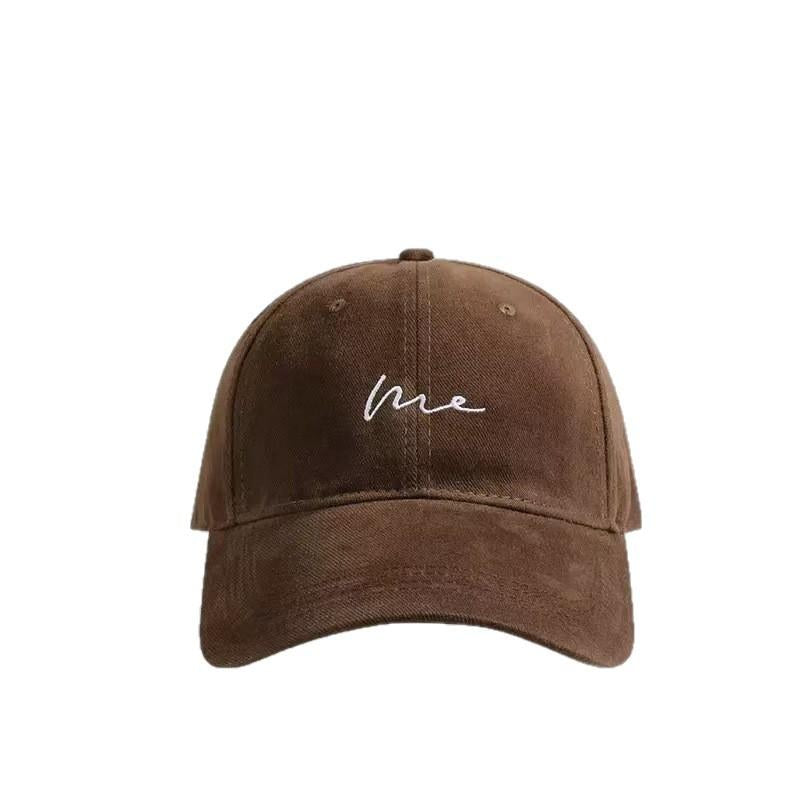 Big Head Hat Women's Baseball Cap Ins Trendy Face-Looking Small 2026 New Deep Top Wide Brim Brushed Men's Peaked Cap