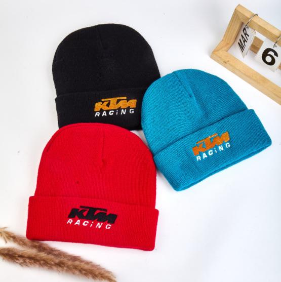 European and American Men's and Women's Autumn and Winter New KTM Embroidered Knitted Hat Racing Pullover Hip Hop Hat Wool Hat Cold Hat