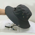 Spring and Summer Outdoor Light Board Deep Top Sun Hat Quick-Drying Fisherman Hat Custom Flat Top Monochrome All-Match Beach Sun Hat