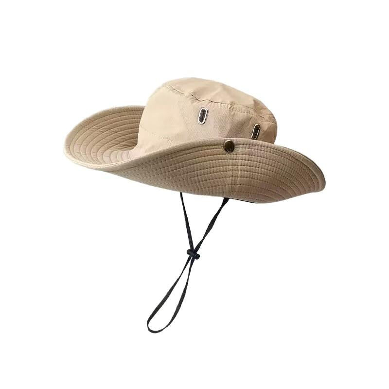 Mountaineering Hat Western Cowboy Hat Fisherman Hat Female Sun Protection Outdoor 2024 New Summer Sun Protection Hat Male Windproof Travel