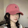 Good Style! Raspberry Pink 2025 New Big Head Circumference Face-Looking Small H Letter Baseball Cap Men's and Women's Peaked Sun Protection Hat