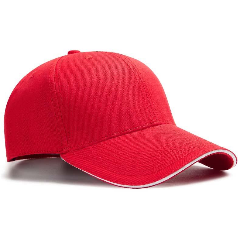 Hat Factory Light Version Sandwich 6 Pieces Peaked Cap Logo Printing Advertising Cap Embroidered Pattern Baseball Cap Wholesale