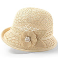 Korean Style Breathable Basin Hat Sun Protection Small Bowler Hat Versatile Knitted Fisherman Hat Women's Spring and Summer Sun Sun Shade Hat