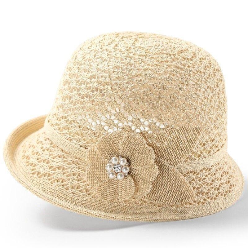 Korean Style Breathable Basin Hat Sun Protection Small Bowler Hat Versatile Knitted Fisherman Hat Women's Spring and Summer Sun Sun Shade Hat