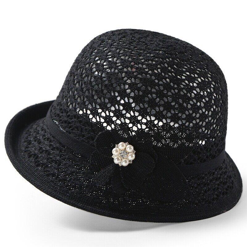 Korean Style Breathable Basin Hat Sun Protection Small Bowler Hat Versatile Knitted Fisherman Hat Women's Spring and Summer Sun Sun Shade Hat