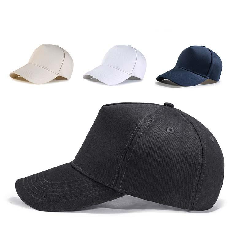 Light Version Pure Cotton 5 Pieces Baseball Cap Men and Women Sports Leisure Polyester Peaked Cap Factory Straight Hair Not Retail