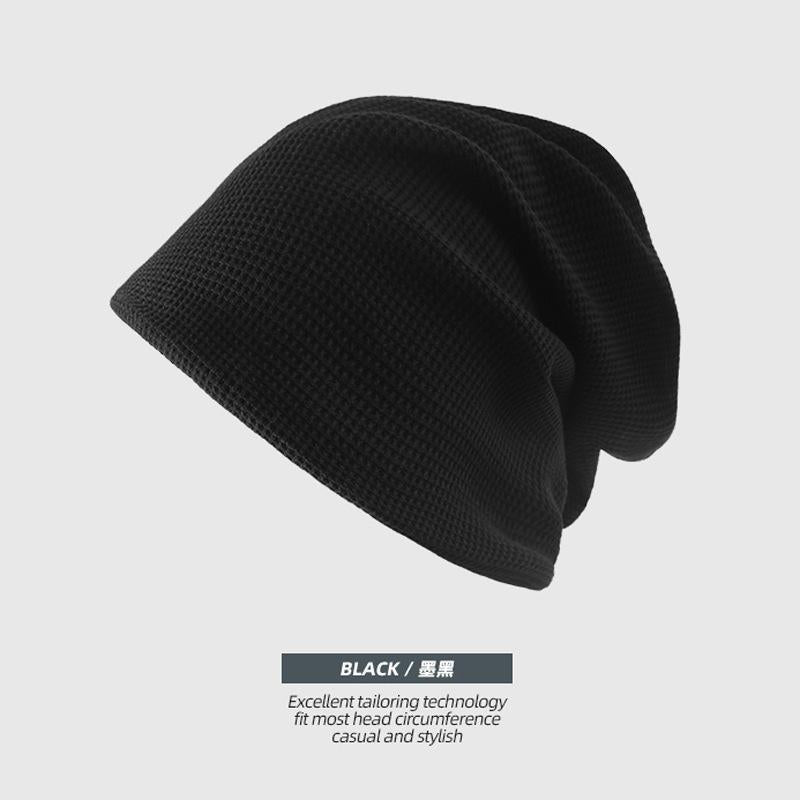 Autumn and Winter New Pile Hat Unisex Big Head Circumference Hat Simple Wool Hat Toe Cap Cold Hat Fashion