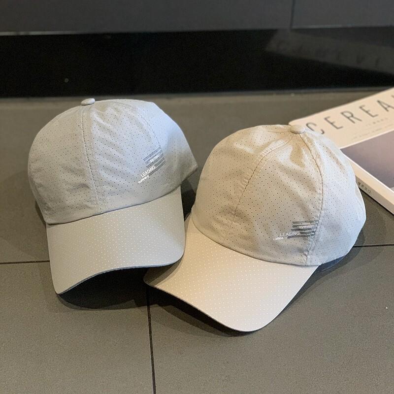 Hat Men's Sun-Proof Summer Baseball Cap Breathable Sun-Proof Peaked Cap New European and American Sun Hat Men's Cross-Border Outdoor