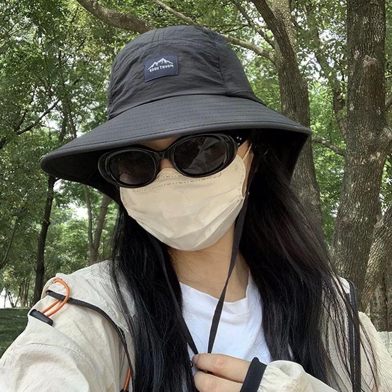 Outdoor Sun Protection Sun Hat Men's and Women's Summer Neck Protection UV Protection Fisherman Hat Camping Mountaineering Hat Fishing Hat