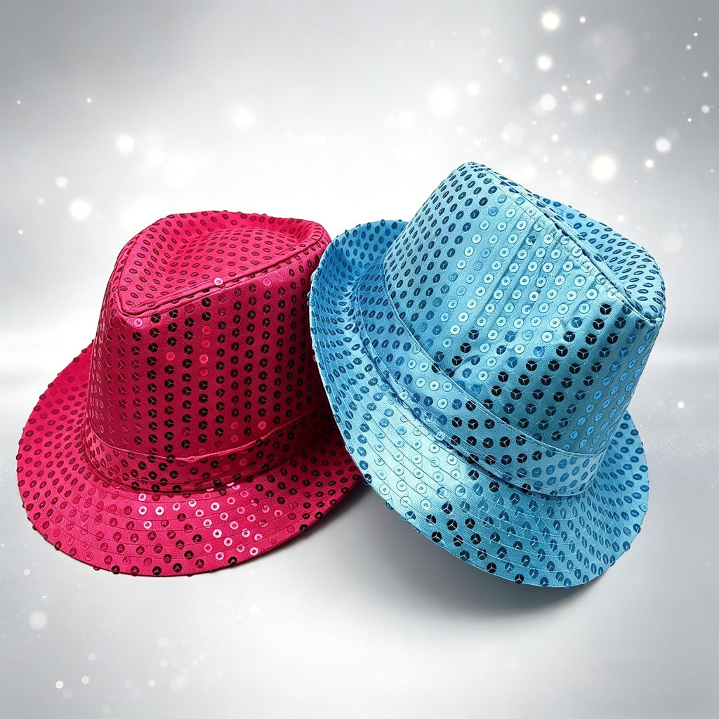Sequin Hat Children's Jazz Hat Performance Stage Dance Children's Day Hat Adult Black Sequin Hat