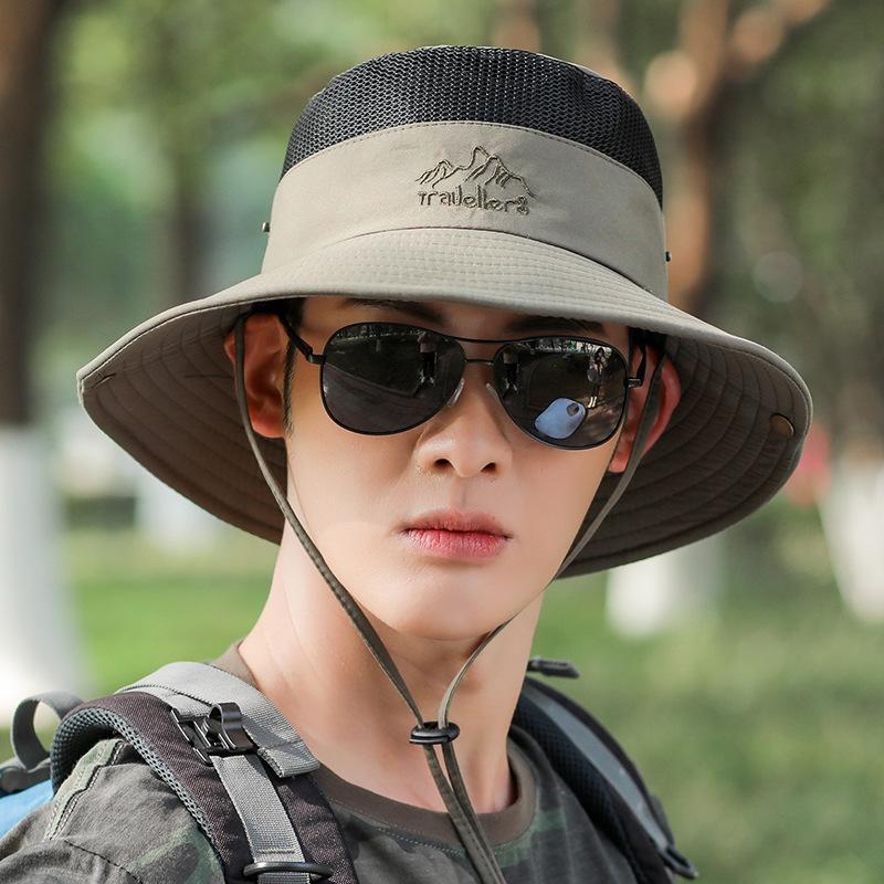 Fisherman Hat Men's Spring and Summer Hat Outdoor Mountaineering Sun Hat New Folding Sun Hat Men's Fishing Hat Wholesale