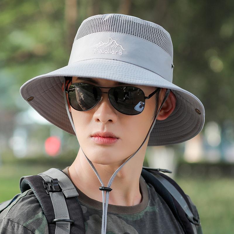 Fisherman Hat Men's Spring and Summer Hat Outdoor Mountaineering Sun Hat New Folding Sun Hat Men's Fishing Hat Wholesale