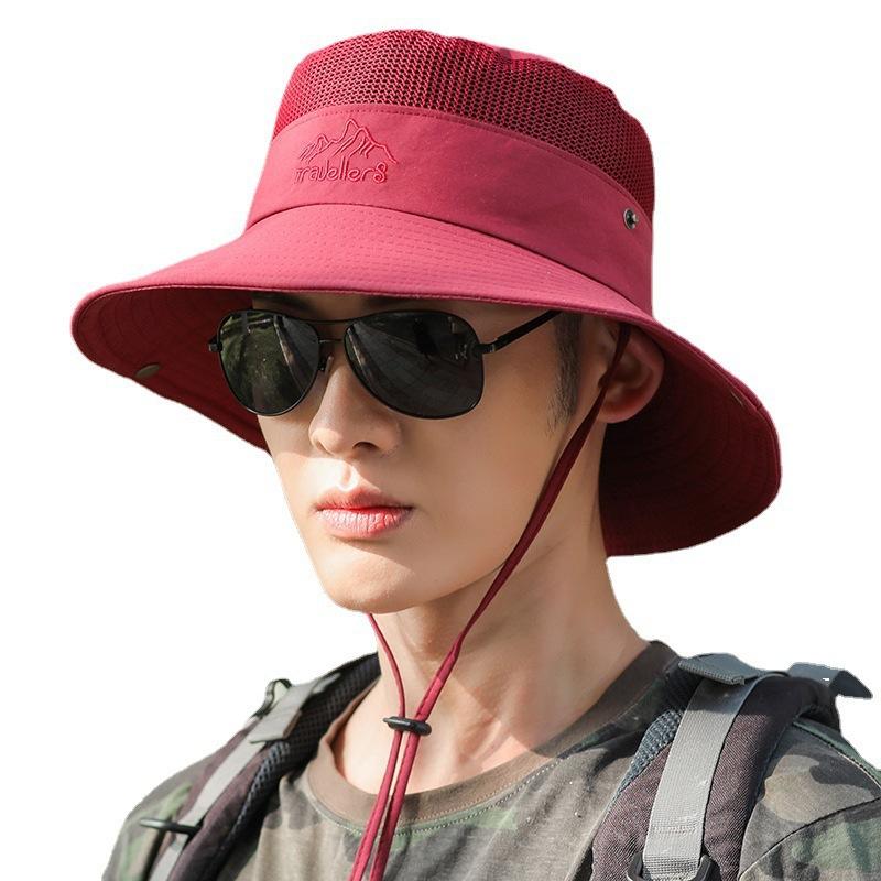 Fisherman Hat Men's Spring and Summer Hat Outdoor Mountaineering Sun Hat New Folding Sun Hat Men's Fishing Hat Wholesale