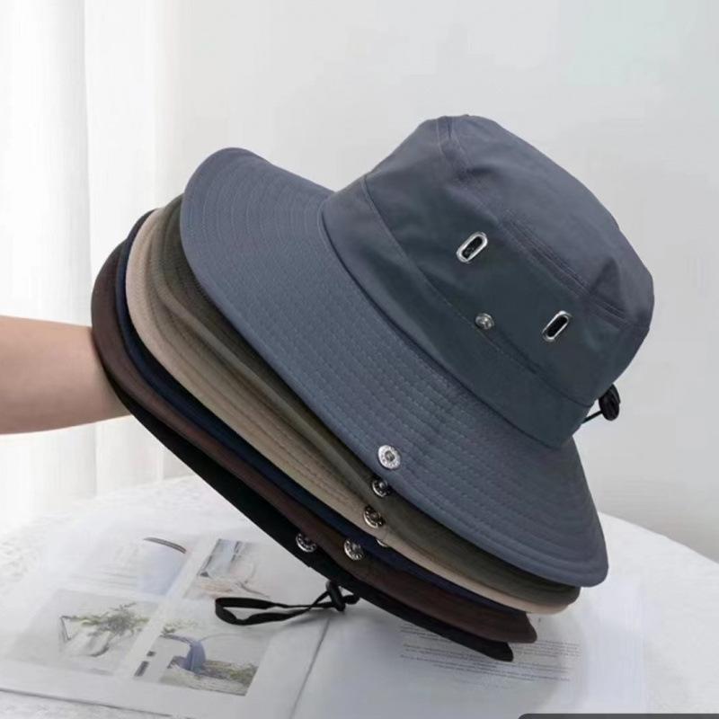 Sun Hat Men's Waterproof Quick-Drying Summer Fisherman Hat Outdoor Mountaineering Fishing Hat UV-Proof Sun Hat Cross-Border