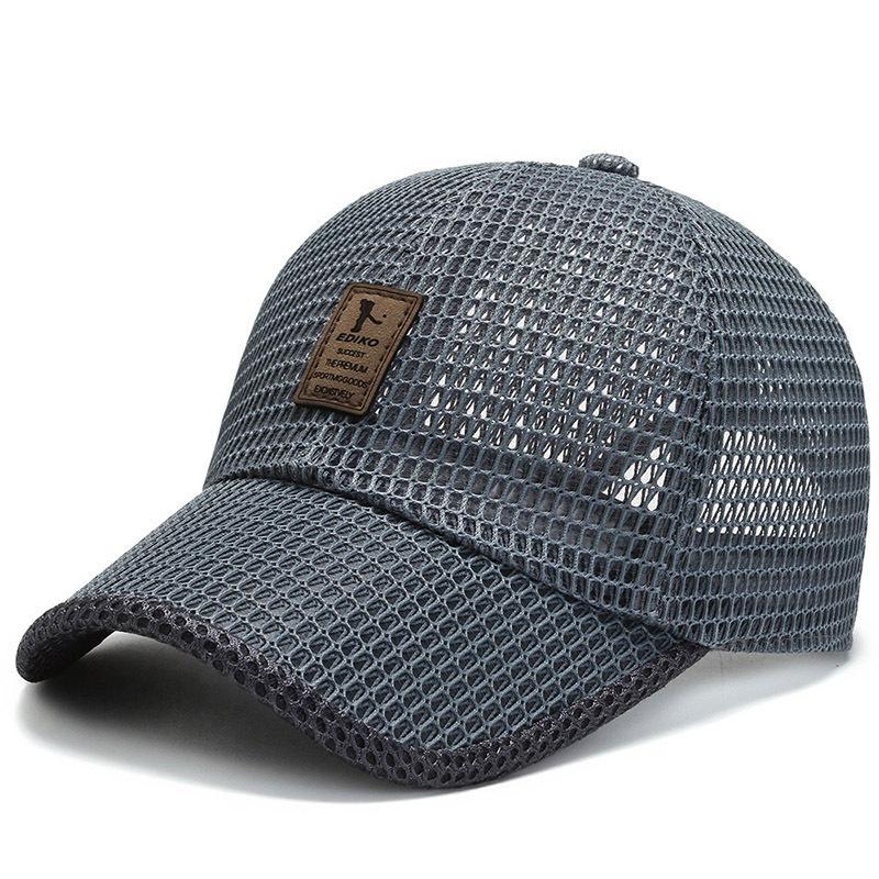Summer Mesh Cap Men's Hollow Breathable Mesh Cool Hat Winning Baseball Cap Outdoor Hat Sun Protection Sun Hat