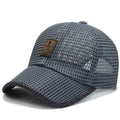 Summer Mesh Cap Men's Hollow Breathable Mesh Cool Hat Winning Baseball Cap Outdoor Hat Sun Protection Sun Hat
