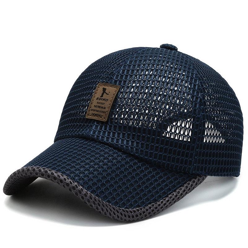 Summer Mesh Cap Men's Hollow Breathable Mesh Cool Hat Winning Baseball Cap Outdoor Hat Sun Protection Sun Hat