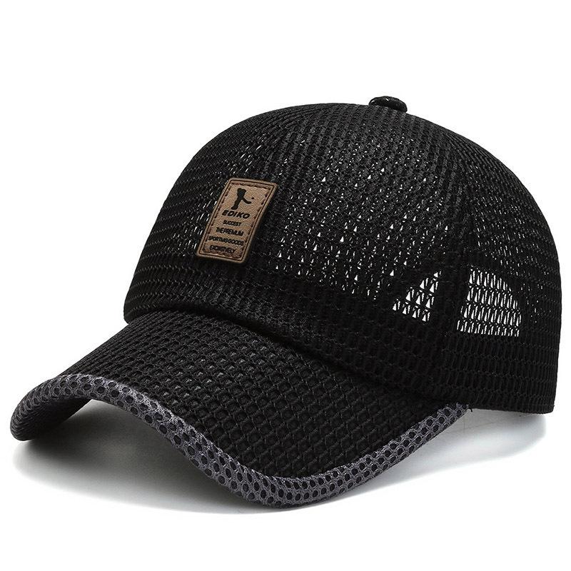 Summer Mesh Cap Men's Hollow Breathable Mesh Cool Hat Winning Baseball Cap Outdoor Hat Sun Protection Sun Hat