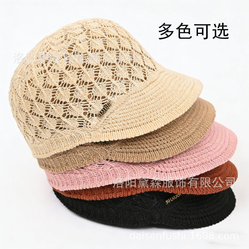 Summer New Hollow Sun-Proof Baseball Cap Equestrian Hat for Middle-Aged and Elderly Women Fashionable All-Match Breathable Sun-Proof Sun Hat