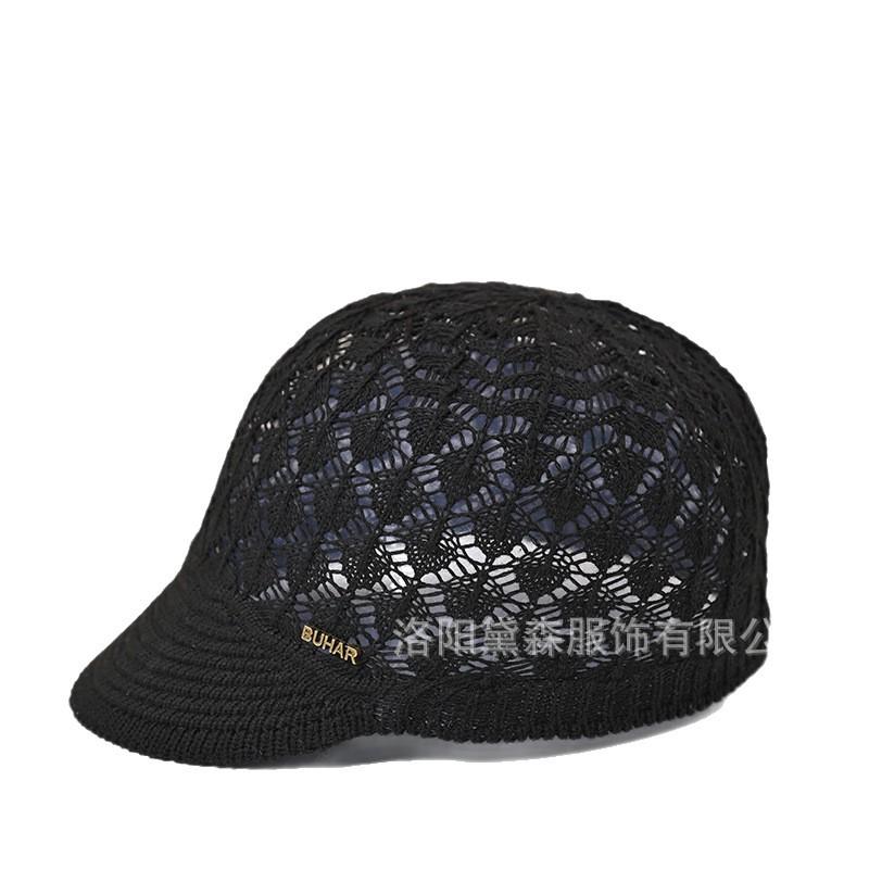 Summer New Hollow Sun-Proof Baseball Cap Equestrian Hat for Middle-Aged and Elderly Women Fashionable All-Match Breathable Sun-Proof Sun Hat
