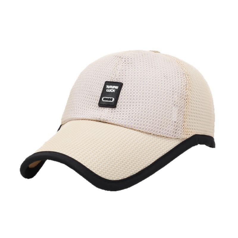 New Summer Baseball Cap Men's and Women's Sun Protection Mesh Breathable Peaked Cap Outdoor Running Riding Tram Sun Hat