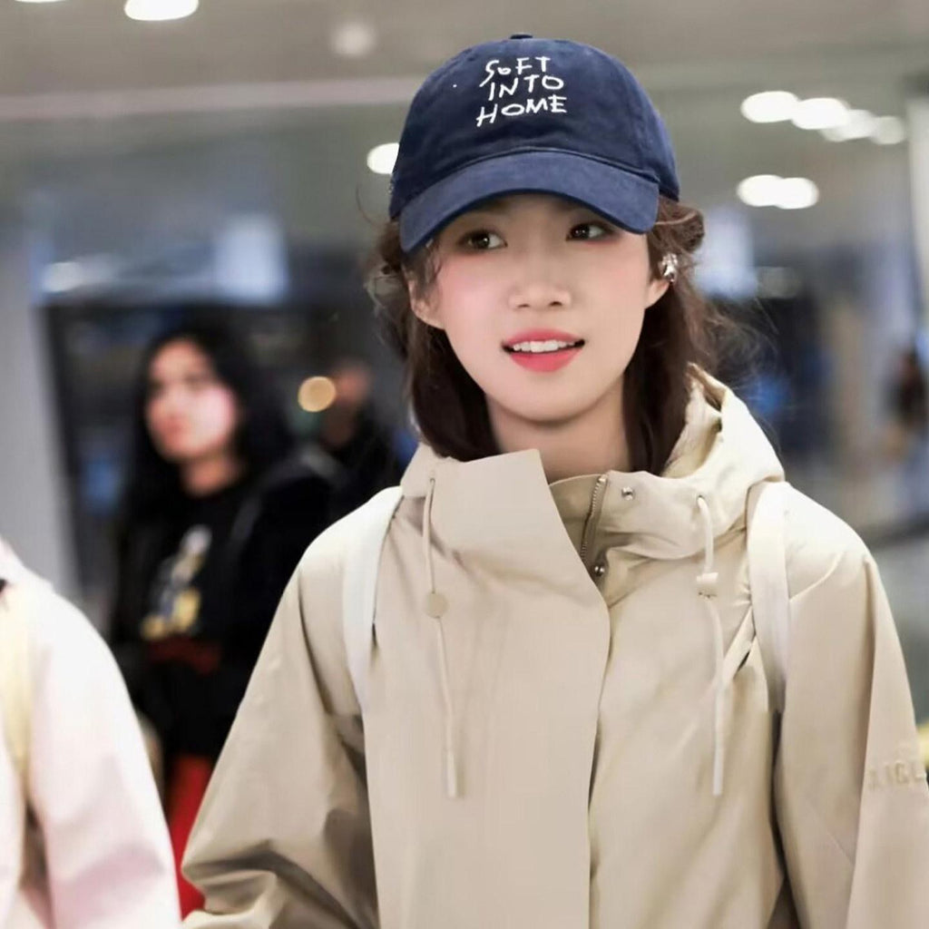 Lu X Xiaoming Star Same Style Three-Dimensional Letter Embroidery Baseball Cap Sun Hat Sun Protection Cap Peaked Cap for Men and Women All-Matching