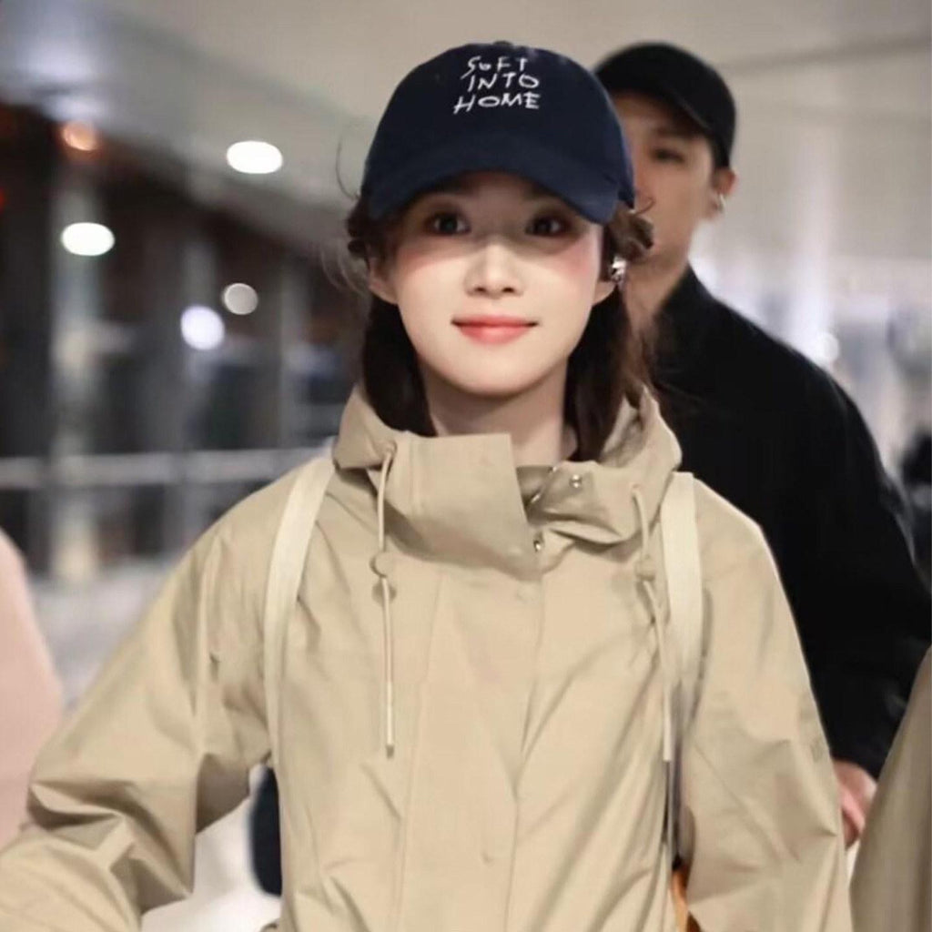 Lu X Xiaoming Star Same Style Three-Dimensional Letter Embroidery Baseball Cap Sun Hat Sun Protection Cap Peaked Cap for Men and Women All-Matching