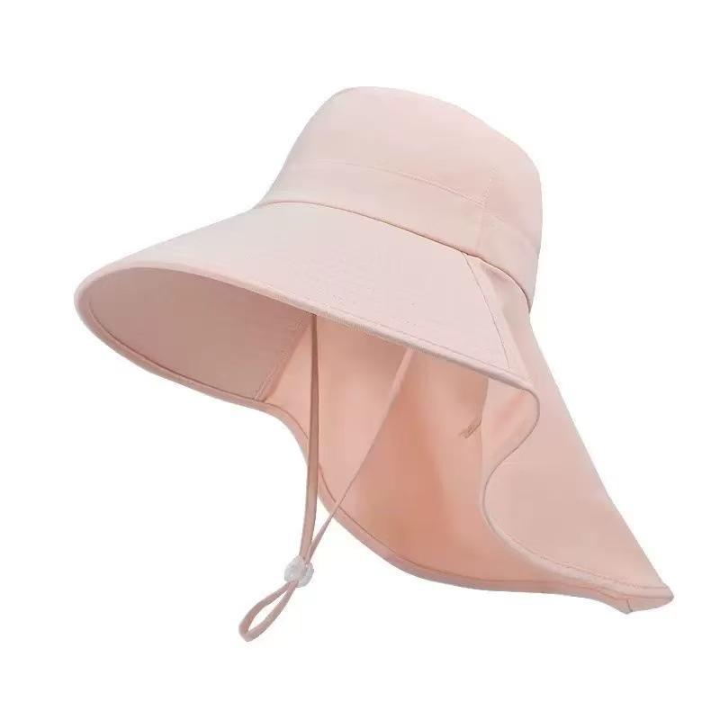 2025 Cross-Border New Summer Shawl Sun Hat Big Brim Uv Protection Outdoor Sun Hat Sun Hat for Women
