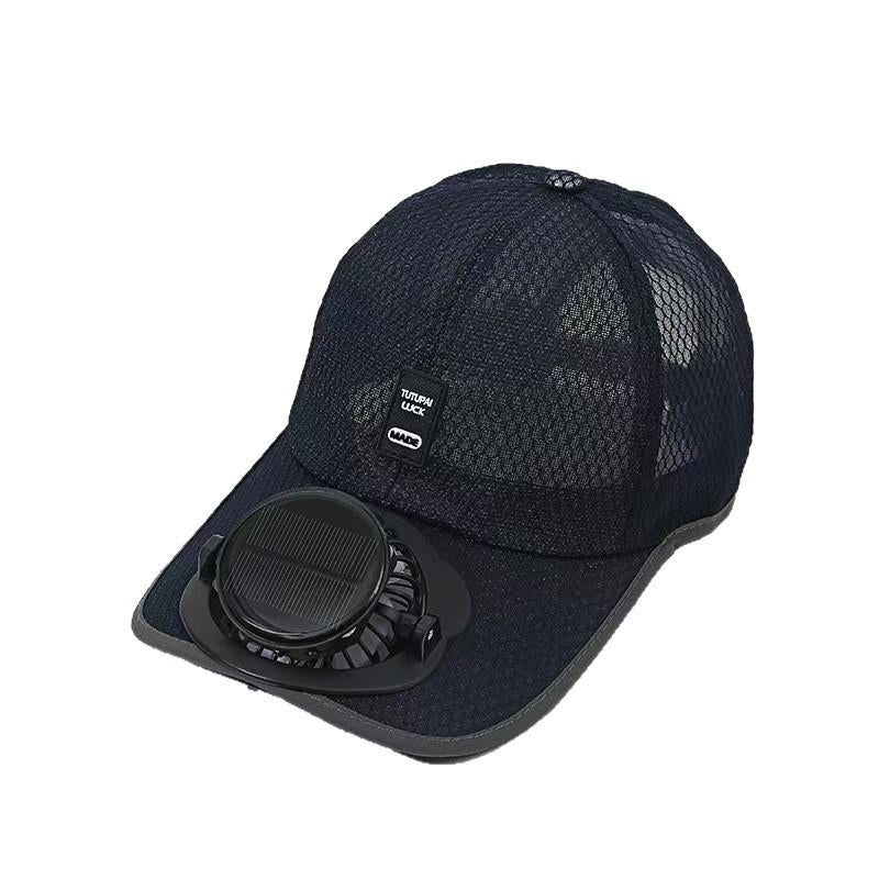 Summer New Hat Fan Cap Sun Protection Cap Breathable Mesh Cap Solar Charging Mountaineering Fashion Sun Protection Baseball Cap