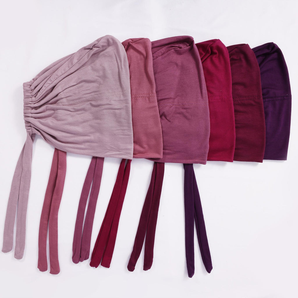 High Quality Elastic Elastic Mercerized Cotton Lace-up Base Cap Solid Color Adjustable Breathable Headscarf Cap Toe Cap