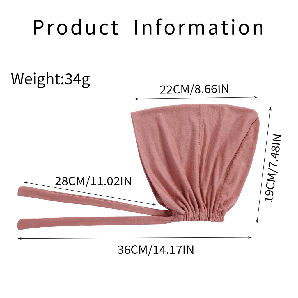 High Quality Elastic Elastic Mercerized Cotton Lace-up Base Cap Solid Color Adjustable Breathable Headscarf Cap Toe Cap