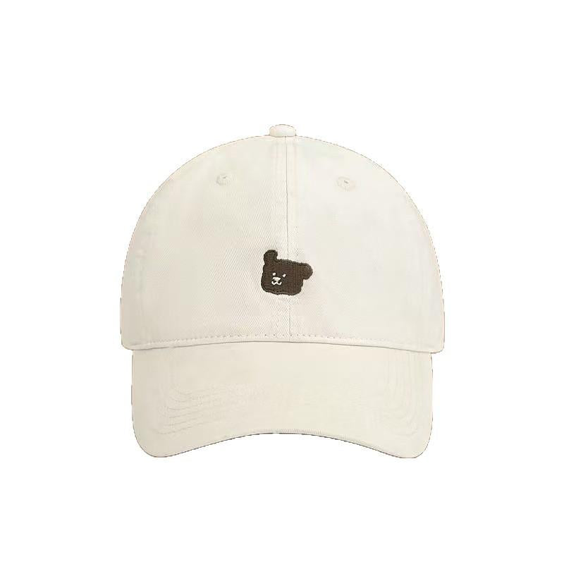 Wangwang Sweet Girl ~ Korean Style Puppy Embroidered Baseball Cap Female Versatile Face-Looking Small Peaked Cap Spring and Summer New