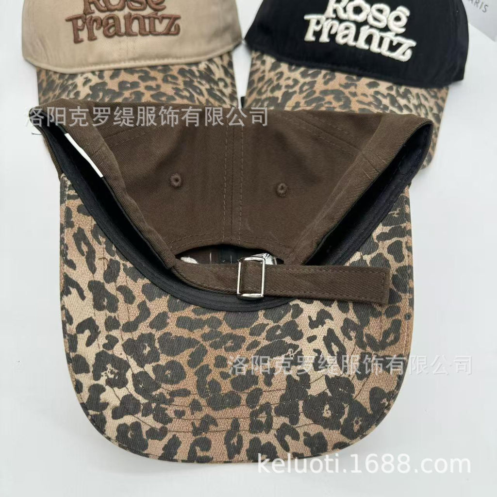 Spring and Summer New Letter Embroidered Baseball Cap Men's and Women's Outdoor Casual All-Match Big Head Circumference Face-Looking Small Simple Peaked Cap