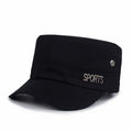Outdoor Solid Color Peaked Cap Middle-Aged and Elderly Flat Hat Men's Casual Sun Hat Sun Protection Spring Short Brim Baseball Cap Cross-Border