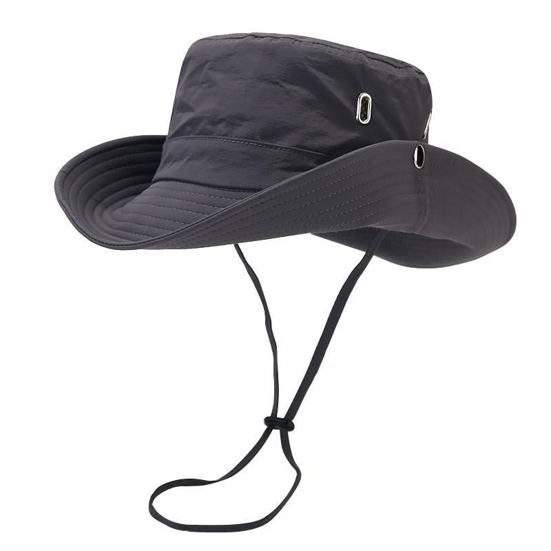 Men's Fisherman Hat Outdoor UV Protection Sun Hat Men's Lightweight Breathable Waterproof Hiking Fishing Climbing Hat