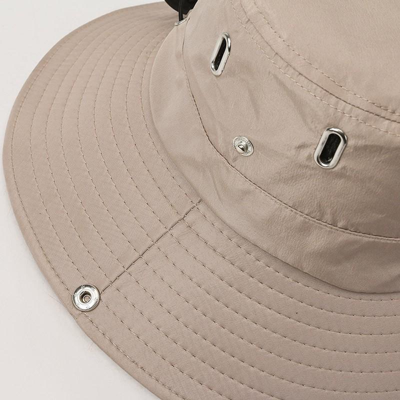Men's Fisherman Hat Outdoor UV Protection Sun Hat Men's Lightweight Breathable Waterproof Hiking Fishing Climbing Hat