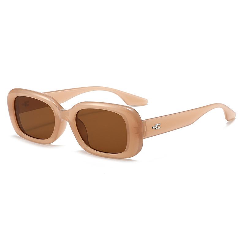 Fashion Concave Sunglasses Men's and Women's Same High-Grade Square Sunglasses UV-Proof Retro Internet Celebrity Sunglasses