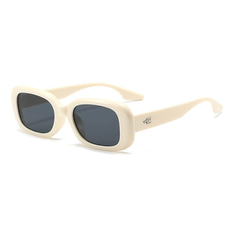 Fashion Concave Sunglasses Men's and Women's Same High-Grade Square Sunglasses UV-Proof Retro Internet Celebrity Sunglasses