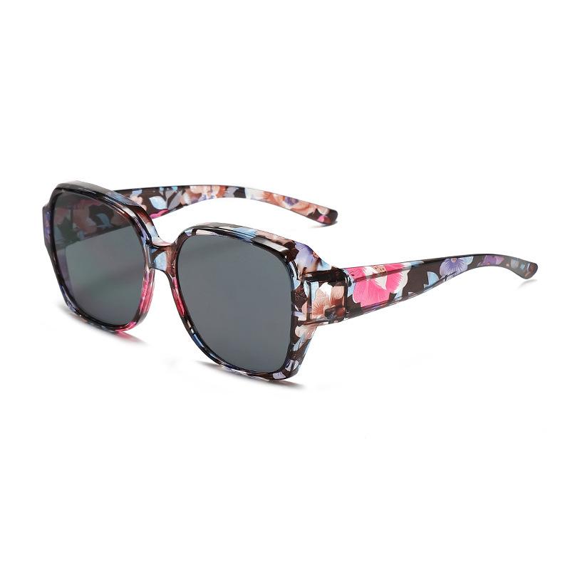 New Set Glasses Myopia Glasses Special One-Lens Dual-Purpose Sunglasses Women's Fashion Sun Protection Driving Polarized Sunglasses