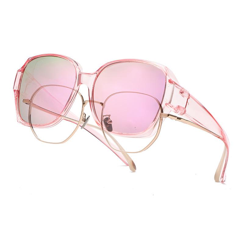 New Set Glasses Myopia Glasses Special One-Lens Dual-Purpose Sunglasses Women's Fashion Sun Protection Driving Polarized Sunglasses
