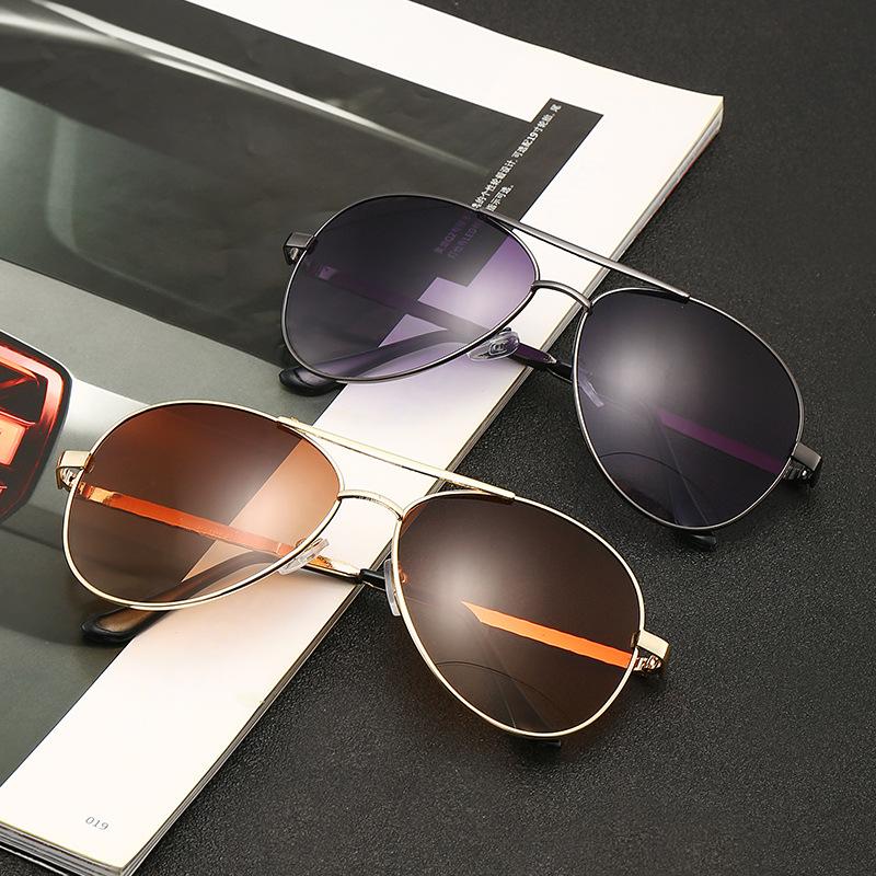 3025 New Polarized Sunglasses Men's European and American Fashion Double Beam Frog Glasses Cross-Border UV-Proof Sunglasses